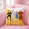 movie fantasy The WWizard of OOz Cushion Cover Pillow Case Soft Friendly Fabric  Concealed Zipper