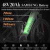 Ebike SYR03 Внедорожный электрический горный велосипед 1000 Вт 48 В 20 Ач с питанием от литиевой батареи, мягкий задний амортизатор, вседорожный