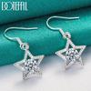 AAA Zircon Star Earrings Silver Fashion Jewelry