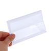 10Pcs Clear Self-Adhesive PVC Shelf Tag Pockets Removable Label Holders for Home Drawer Closet Organizing
