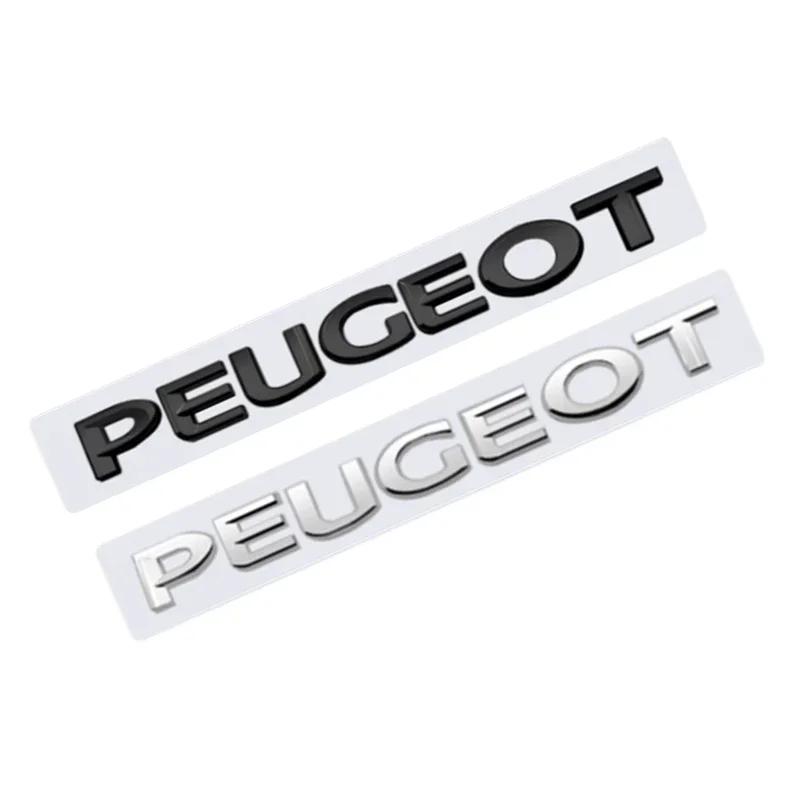 Автомобильная эмблема из АБС-пластика Наклейка на задний багажник для Peugeot 308 408 2008 206 208 307 3008 406 407 207 4007 4008 301 5008 Аксессуары с буквами