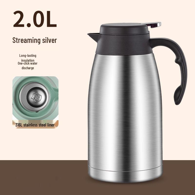 316 Stainless Steel Insulated Thermos Flask: Large Capacity Hot Water Bottle for Home & Dorm