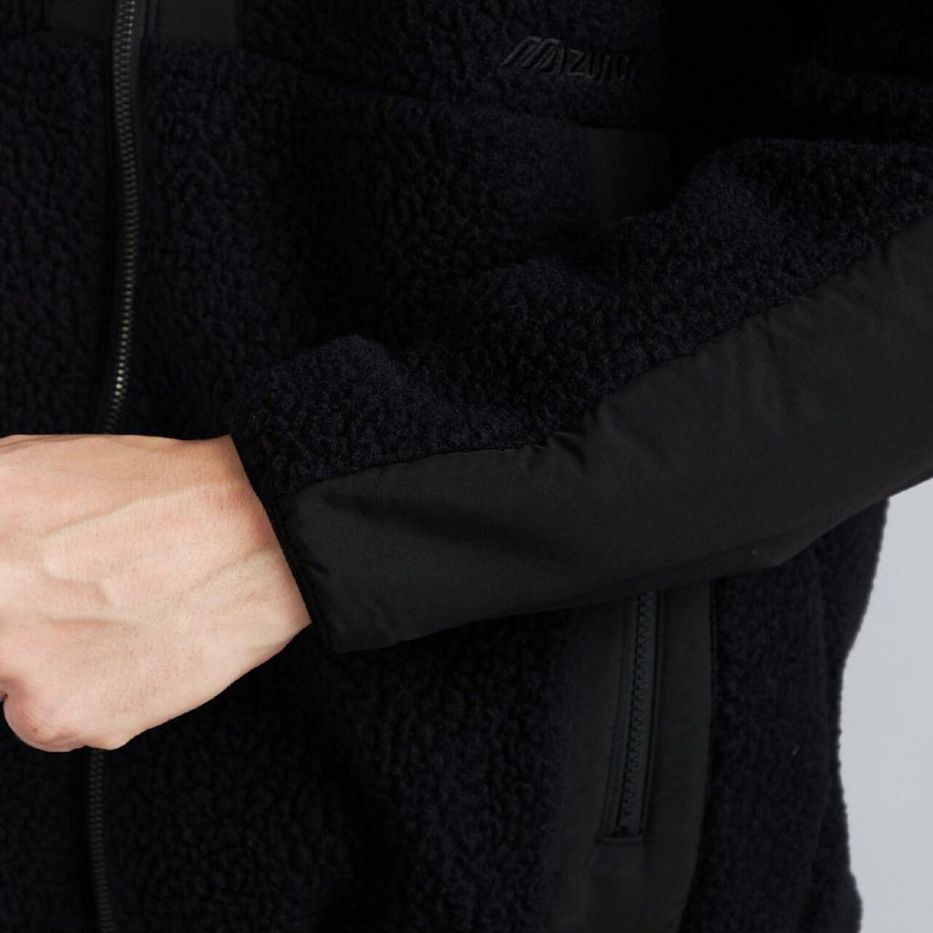 Mizuno Breath Thermo Polartec Thermal Pro Jacket B2MCC501 Black (Unisex)