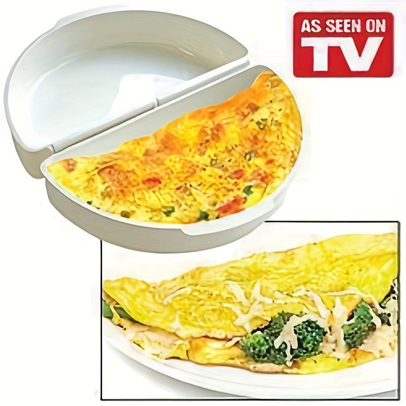 Microwave Egg Cooker Ring Mold, Plastic Omelette Poacher Maker for Breakfast Kitchen