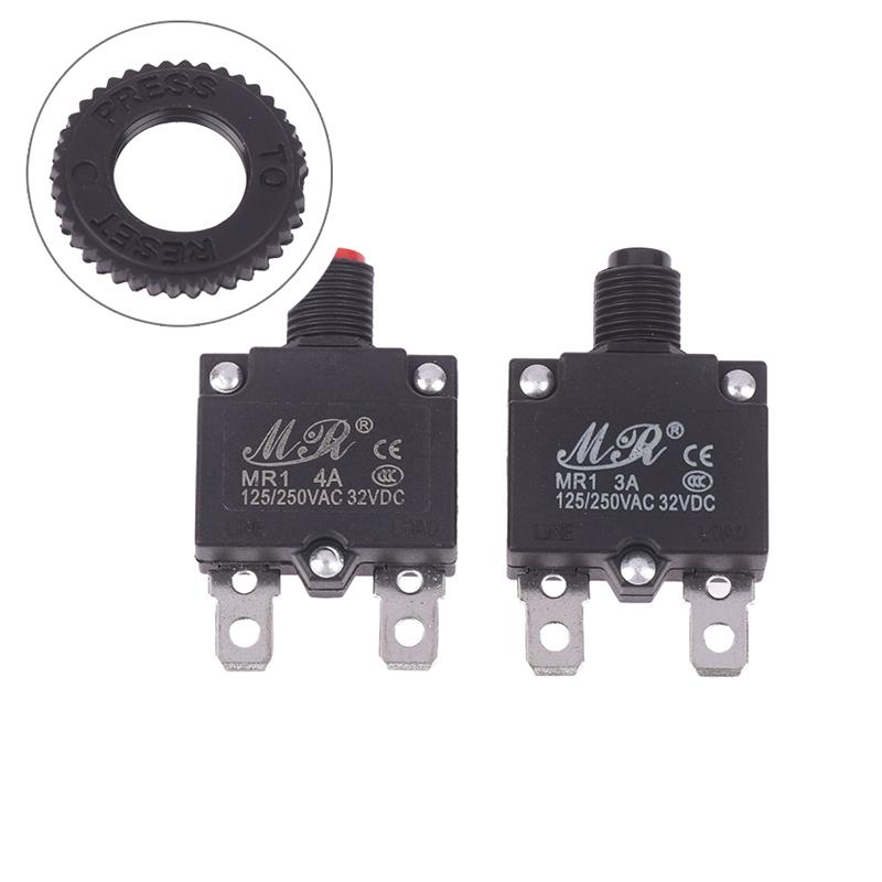 Electronic Accessories Thermal Switch Circuit Breaker Current Overload Protector Switch Fuse 3A 4A 5A 6A 7A 8A 10A 15A 20A