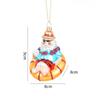 Красочные рождественские украшения Стеклянный расписной кулон на елку Сценическая композиция