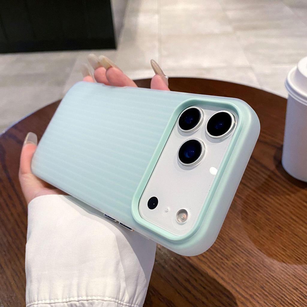 Гофрированный защитный чехол 2-в-1 с ощущением кожи для iPhone 17 Pro Max