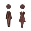 2pcs/se Self-adhesive Bathroom Door Signs Antique Men's And Women's Toilet Sign  Hot Spring