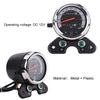 Akozon Motorcycle Speedometer Universal Motorcycle Dual Odometer Speedo Meter Gear Digital Display