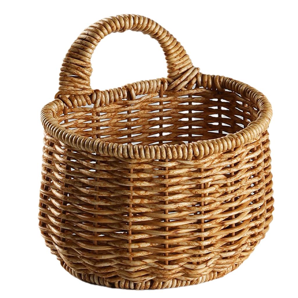 Корзина для хранения ручной работы с ручкой, органайзер для мелочей, домашний аксессуар для дома, ванной, шампуня, очищающего средства для лица