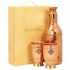 Pure Copper Drinkware Gift Set of Cocktail Design 1 Bottle & 2 Glass with Gift Box, Gift Item for Diwali,Bottle-1.15 Liter & Glass-450 Ml