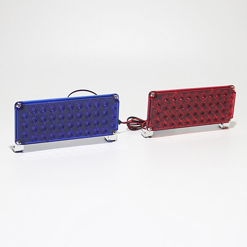Red Ultra-thin sentry box flash light LED Car SUV Truc 12V 24V Flash alternately warning light barricade signal light Blue