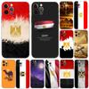 Egyptian Flag Phone Case for Iphone 5 5s 2020se 6 6s 7 8 Plus X 10 XR XS 11 12 13 Mini Pro MAX Black Tpu Back Cover