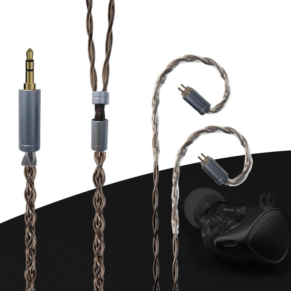 Прочный и гибкий 2-контактный кабель для наушников 0,78 мм для более чистого звука, кабель для гарнитуры для лучшего прослушивания музыки 1,2 метра