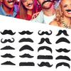 20 штук накладных усов, смешная накладная борода, черные усы для костюмных аксессуаров