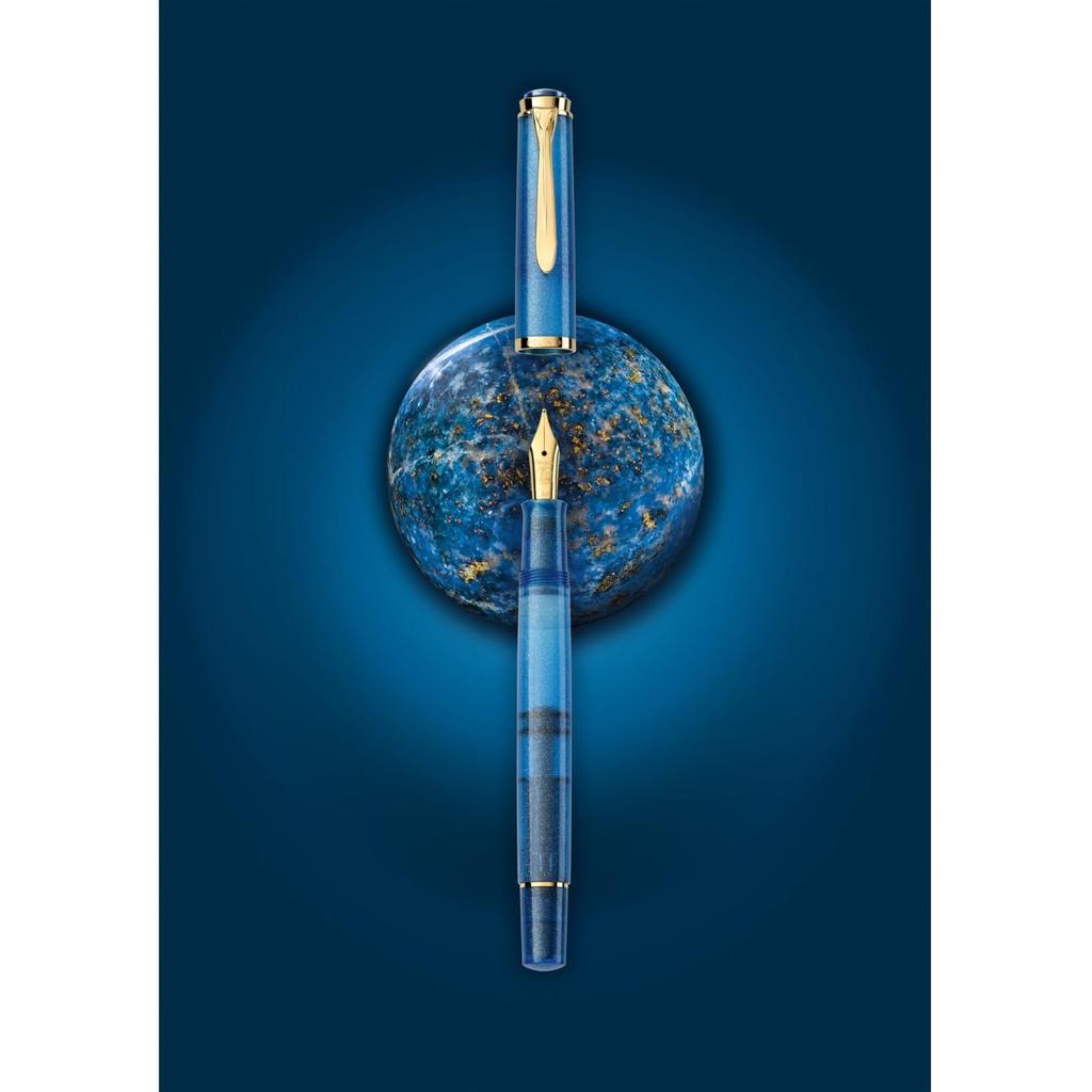 Pelikan M200 Classic Золотой Лазурит Перьевая Ручка Средний Размер Ограниченный Тираж Официально Импортированная Ручка, Перо, Издание,