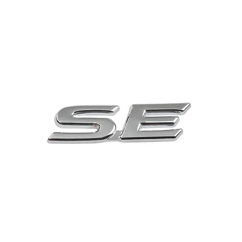 dclky10 3D Metal SE XSE Logo Rear Trunk Emblem Badge Decals Sticker For Toyota Camry Sienna Highlander Corolla Car Styling Accessories