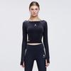 Женская укороченная облегающая футболка HOTSUIT с длинным рукавом для йоги и фитнеса