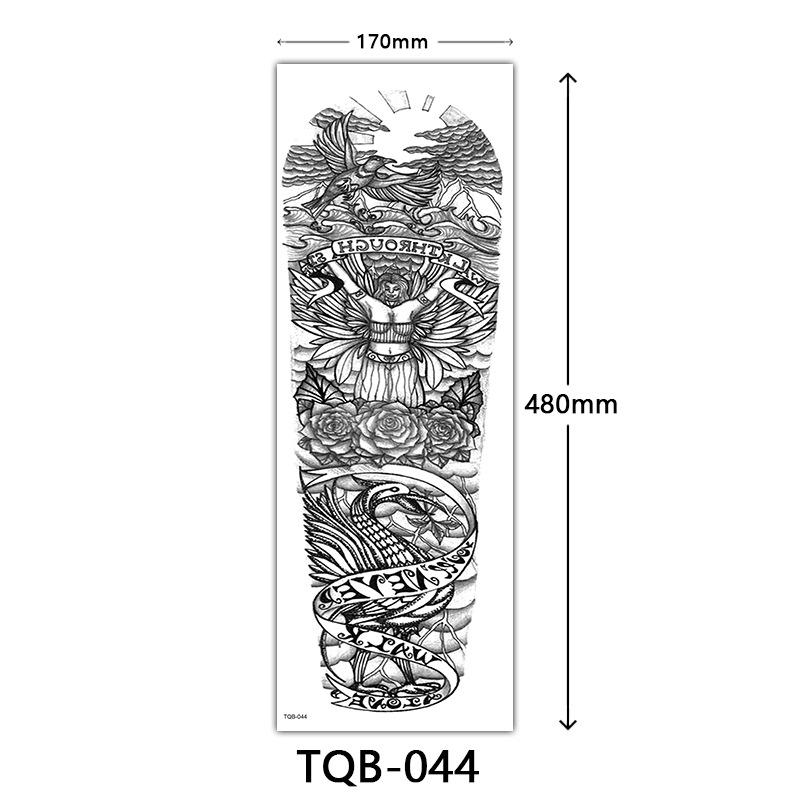 Наклейка-тату на всю руку, Наклейка-тату на всю руку с большой картинкой, Наклейка-тату с цветами на руку Тату