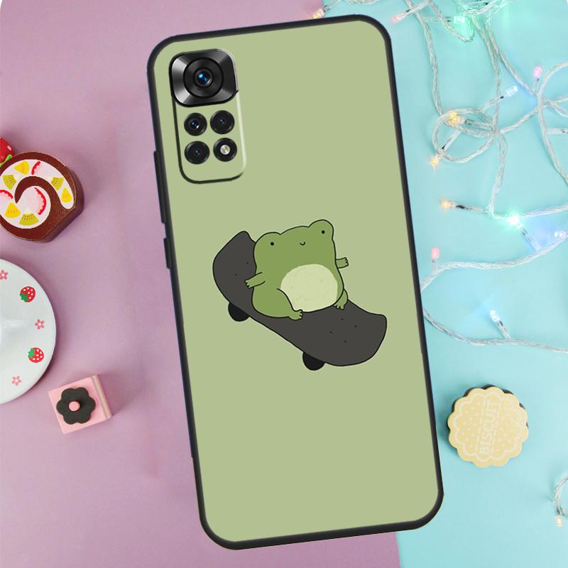 Милый Чехол-Лягушка Для Xiaomi Redmi Note 14 13 12 11 10 9 Pro 9S 10S 11S 12S Redmi 10C 12C 13C 14C Чехол