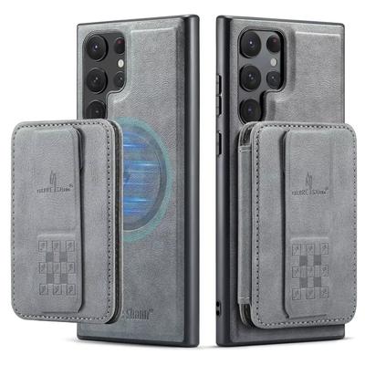 2 в 1 съемный чехол-кошелек с блокировкой RFID и слотом для карт для Samsung Galaxy S24 Ultra S23 FE S22 Plus+ противоударный чехол из искусственной кожи