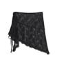 Milo Woman Lace Trimmed Wrap Skirt [Black]