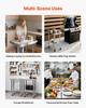 Stainless Steel Table, 61 x 45 cm Food Prep Worktable with Wheels, Kitchen Prep Table with Adjustable Undershelf Workstations for Commercial Kitchen,