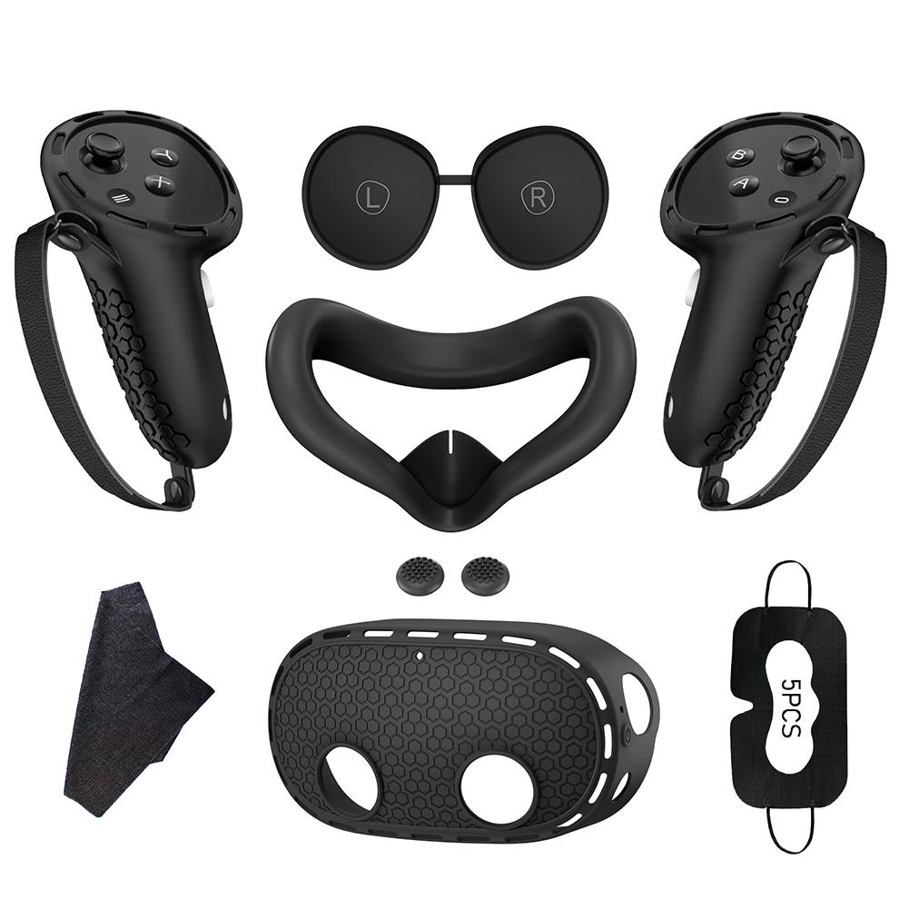 Protective Cover Controller Grips VR Shell Cover VR Silicone Case Face Cover Lens Cover for Meta Quest 3S