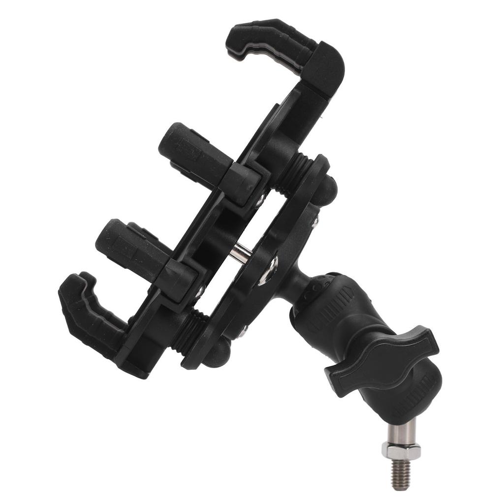 Держатель для телефона на мотоцикле из алюминиевого сплава, амортизирующий, устойчивый к тряске, антискользящий, вращающийся на 360 градусов