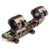 Кронштейн ANS optical 25,4/30 мм длинный цельный с индикатором и уровнем (ТАН) Крепление для оптического прицела для страйкбола