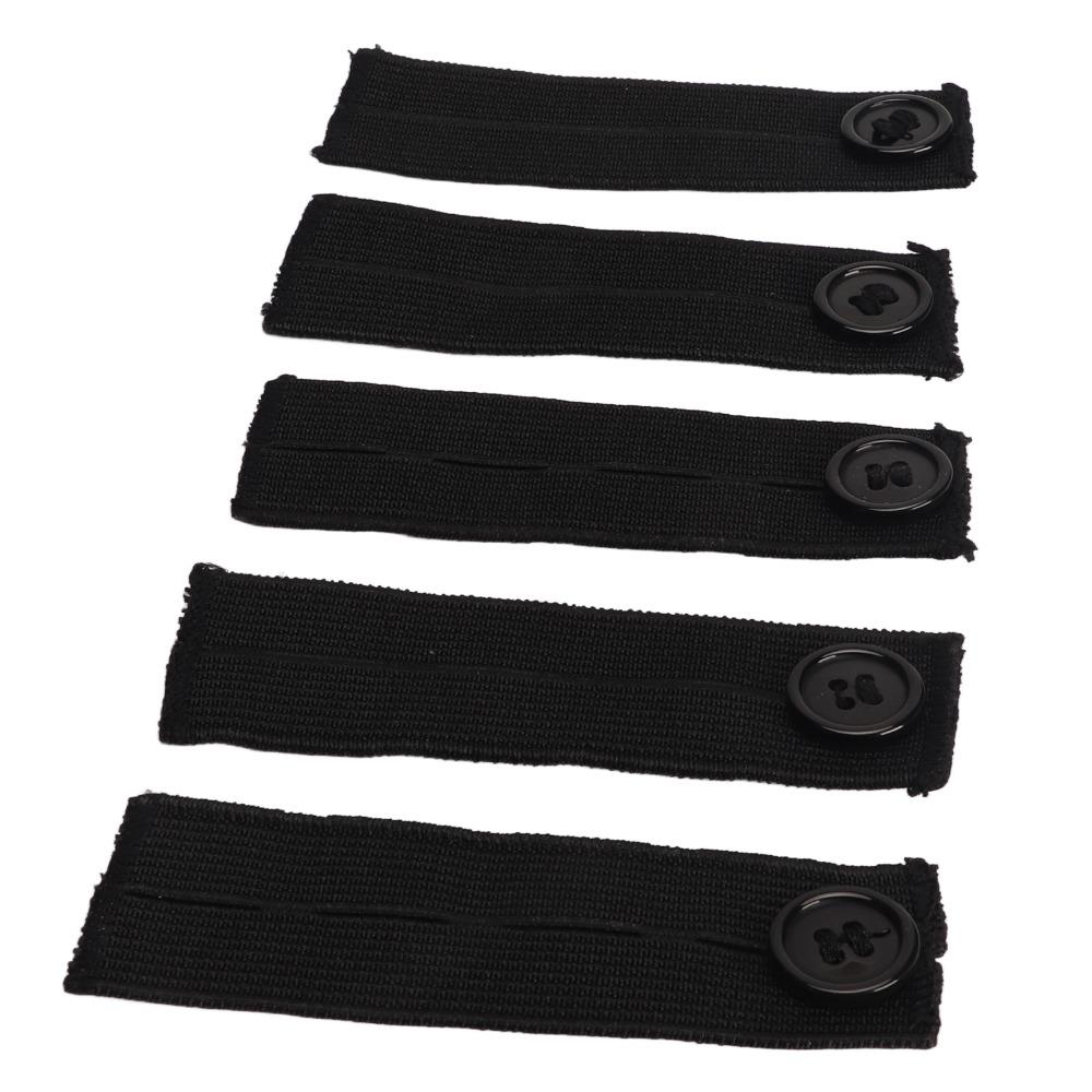 5pcs Elastic Cotton Waistband Extenders Adjustable Waistband Button Extenders For Men
