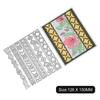 Window Flower Background Metal Silvery Stencil Embossing Cutting Dies For Diy Scrapbooking Paper Album Cards Making