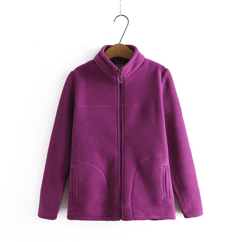 Куртка из полар-флиса с бархатной подкладкой, свободного кроя, больших размеров, женская флисовая флисовая одежда на осень, зиму и весну