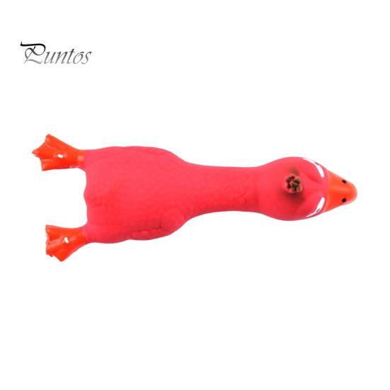 Латексная игрушка-курица для собак со звуком, избавляющая от скуки, игрушка для чистки зубов, молярная игрушка, устойчивая к укусам, забавная пищащая игрушка-курица для собак, жевательная игрушка