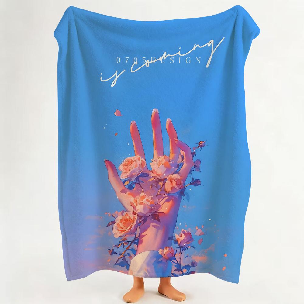 Art A Artistic Throw Flannel Throw Blanket Suitable for Sofa Living Room Bedroom
