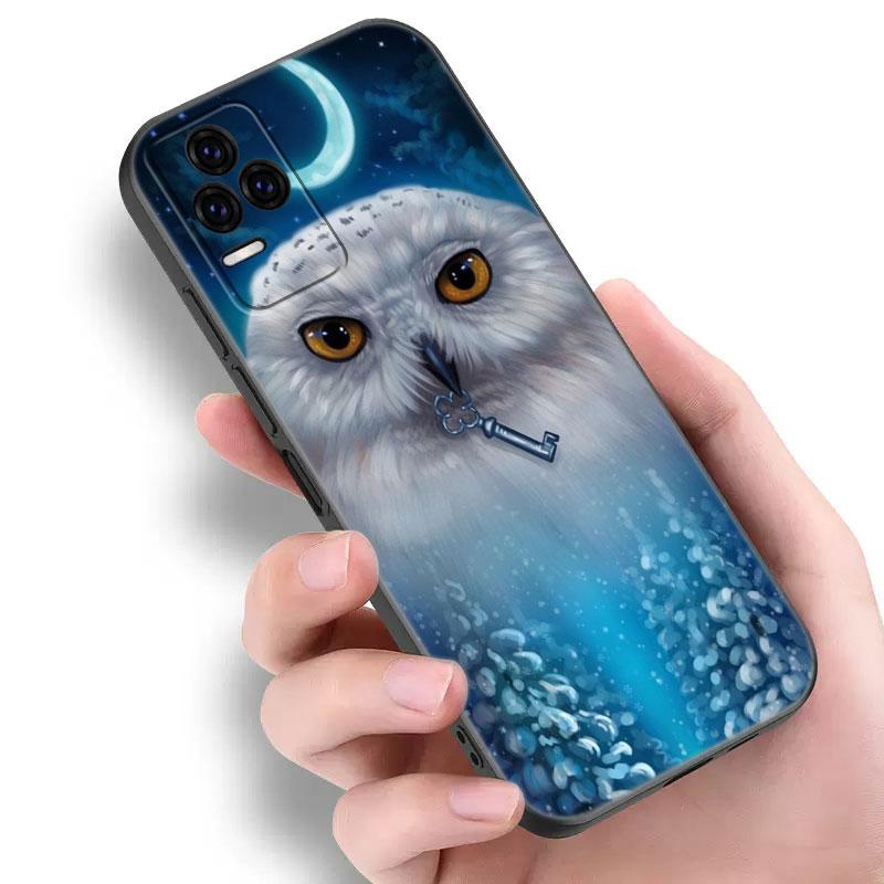 Милый чехол для телефона с изображением совы для Xiaomi Redmi Note 5 6 9T K20 K40 K50 Pro 7A 8A 9A 9C 9i 10A 10C A1 S2 Мягкий черный чехол из ТПУ