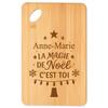 Planche À Découper / Plateau Apéro - PLANETEE - Magie De Noël Sapin - Bambou - Motif Sapin Festif - Cadeau De Noël