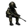 Миниатюрная фигурка солдата тактического назначения Декоративный орнамент стрелка Мини-солдат Фигурка из смолы Коллекционная для ветеранов Мужчин