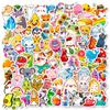 100 Pcs Cute Animal Stickers for Water Bottle, Laptop, Skateboard, Luggage, Phone Case, Vinyl Stickers Pack Easter Gifts for Kid