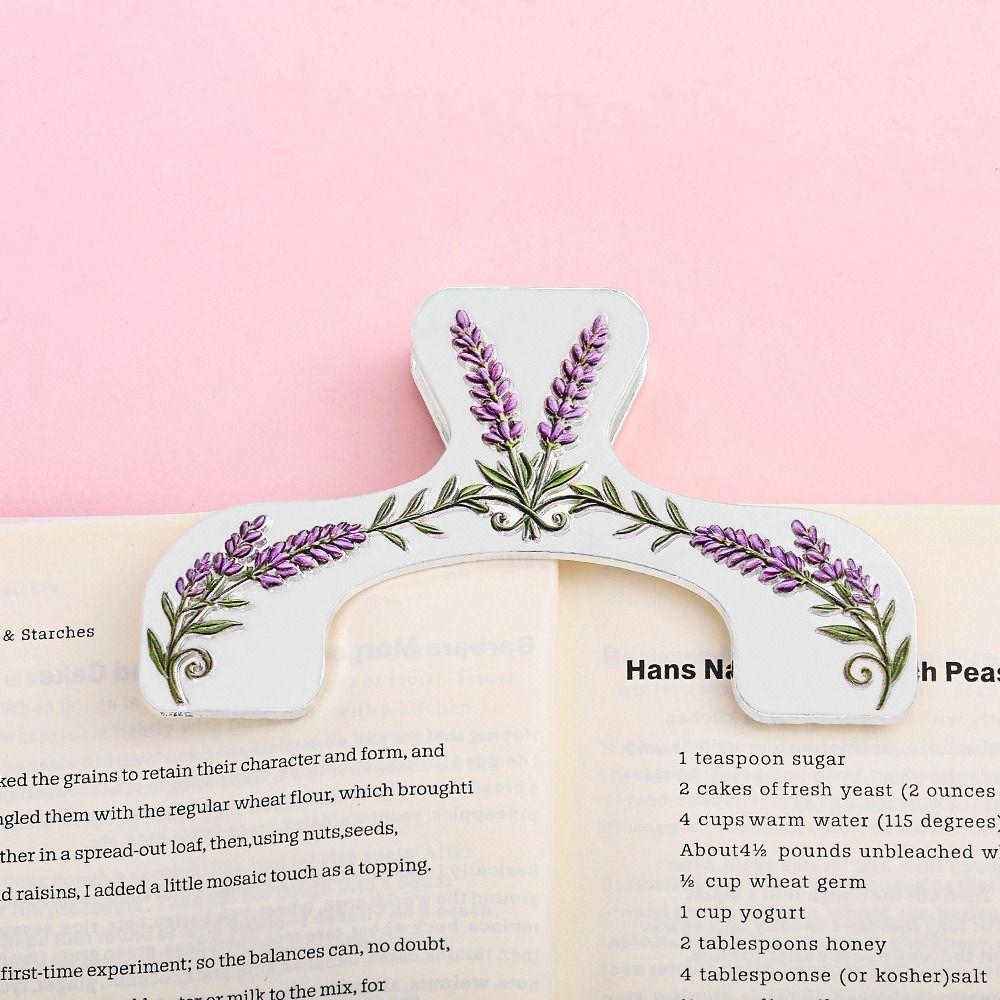 Silver Tone Book Marker Metal Page Holder Elegant Journal Clip Page Mark