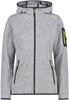 Куртка CMP Woman Fleece Jacket Fix Hood (3H19826) серый/лимон