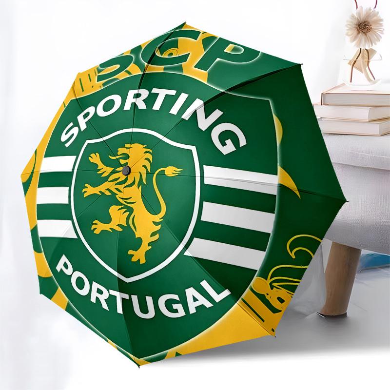 Sporting CP, Portugal Automatic Opening and Closing, 8 rib Structure Portable Umbrella, Suitable for Men and Women in All Seasons Perfect G