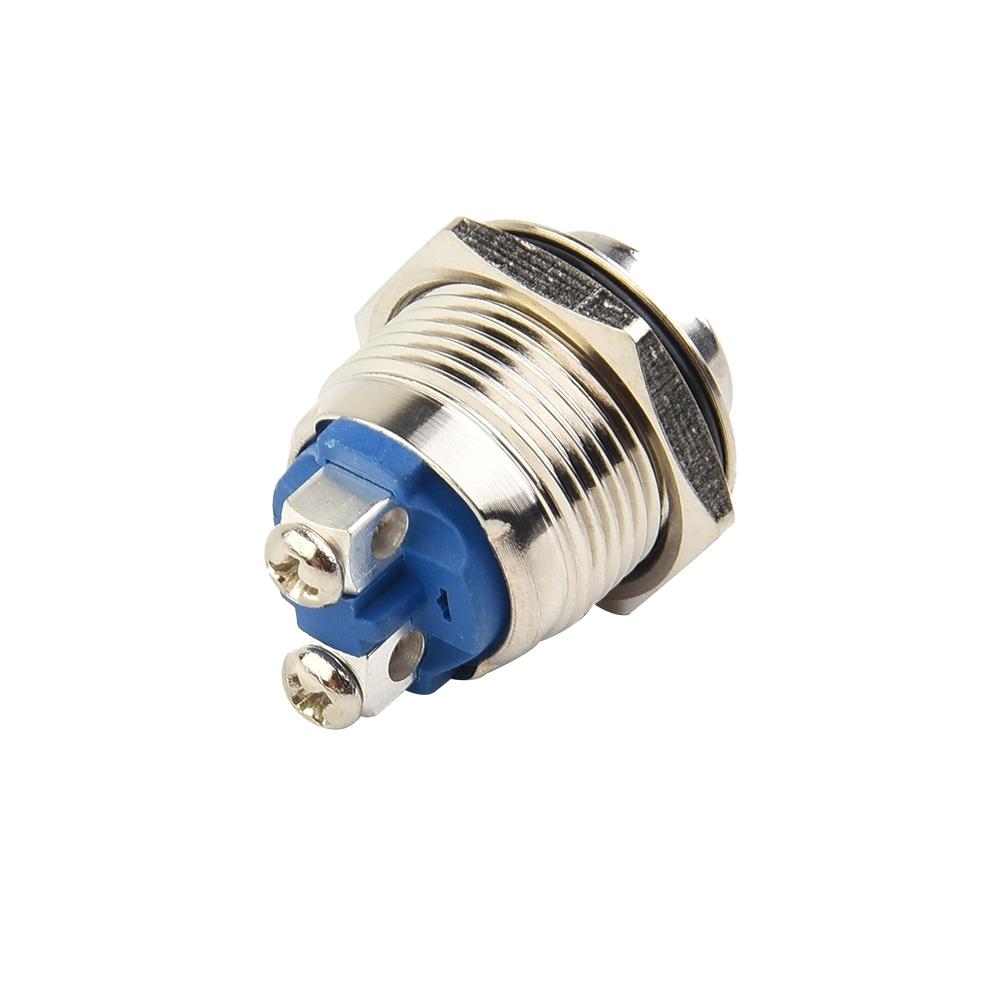 Momentary Push Button Switch Nickel-Plated Brass Screw Terminal Industrial