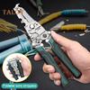 Foldable Wire Stripper with Non-Slip Handle Ergonomic Design High-Hardness Multi-function Cable Cutter Wire Stripping Pliers