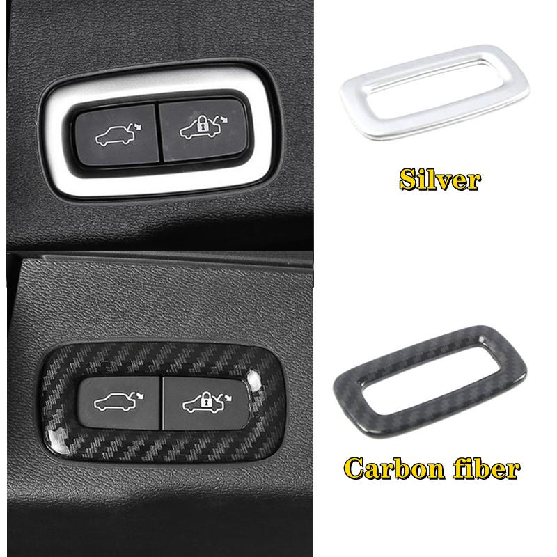 Дверь багажника, электрическая кнопка багажника, ручка переключателя, рамка, наклейка, накладка, подходит для Volvo XC60 XC90 V90