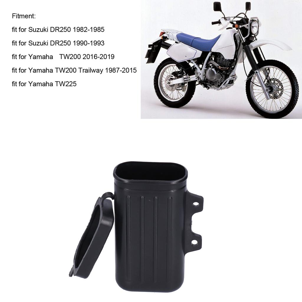 Motorcycle Tool Box Repair Tool Storage Repair Holder Bottle Container ABS Plastic Fit for TW200 Trailway 1987‑2015