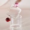 2PC 110ml Espresso Cups Small Cups Home Glass Ball Handle Coffee Cup Tea Water Cup Saucer  Steak Juice Bucket Table Decor