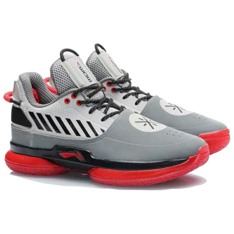 Баскетбольные кроссовки Li Ning Wow 7 Wade 7 Player Gift Box Edition Mid Top, мужские кроссовки, оранжево-серые ABAN079-25