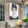 Prints Wall pictures For Living Room Decor Sexy Woman Girl Bubble Retro Art Canvas Painting Nordic Posters And