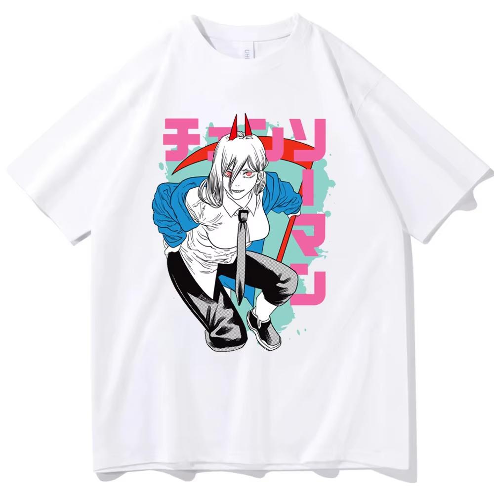 Summer New Anime Chainsaw Unisex Printed Tshirt Unisexs and Womens Tshirt Unisexs Top Sports Tshirt Unisexs Tshirt Harajuku Y2K Tee
